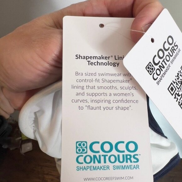 Coco Reef $142 Women's Stellar Printed One-Piece Swimsuit Size 10/34C - Picture 9 of 11